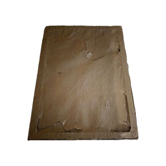 Vintage R.Atkinson Fox Print & Frame Art Deco 1920's Blue Lake - Picture 9 of 11